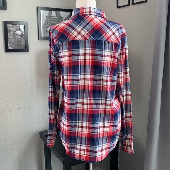 Forever 21 flannel long sleeve button down size small - Picture 3 of 7